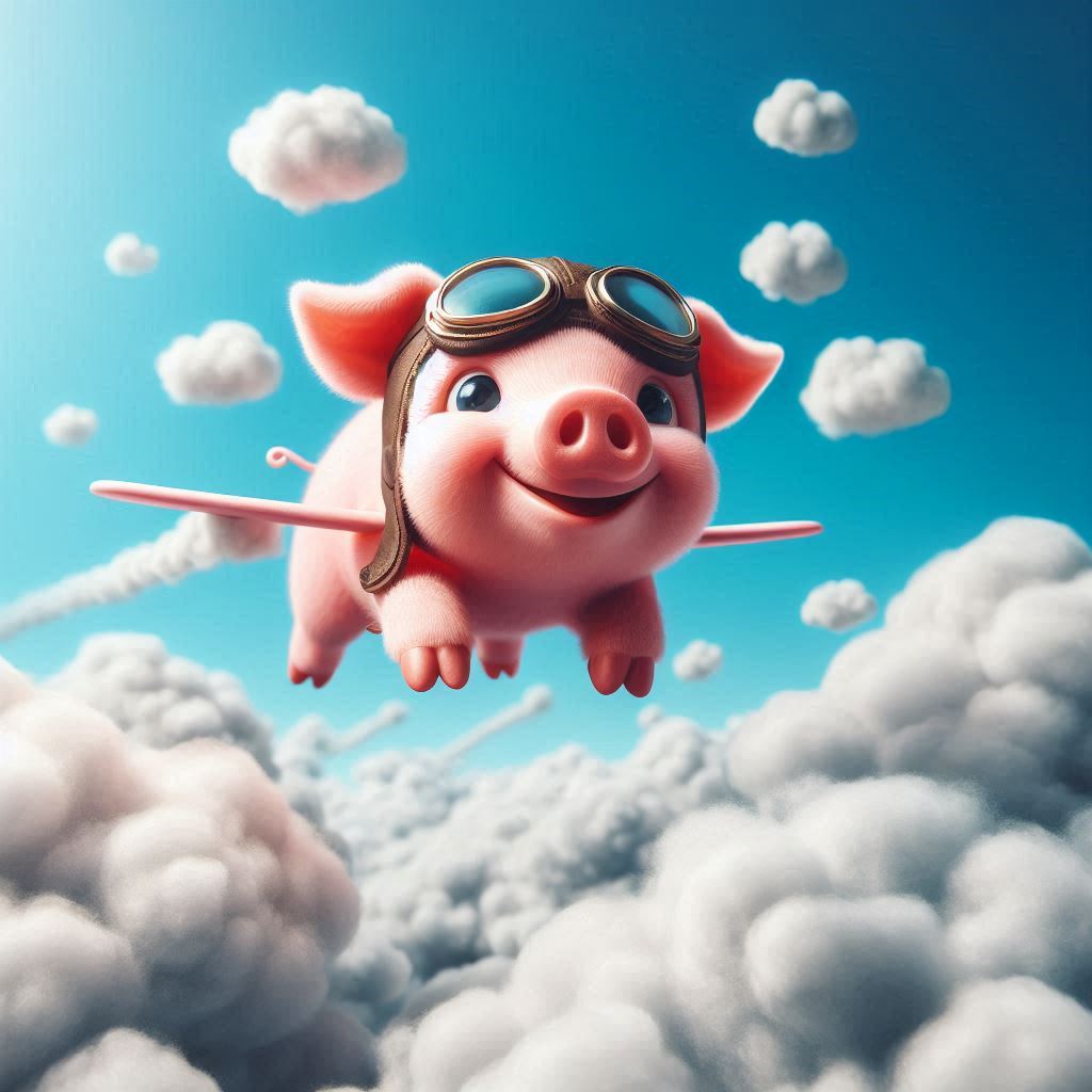 when pigs fly when pigs fly